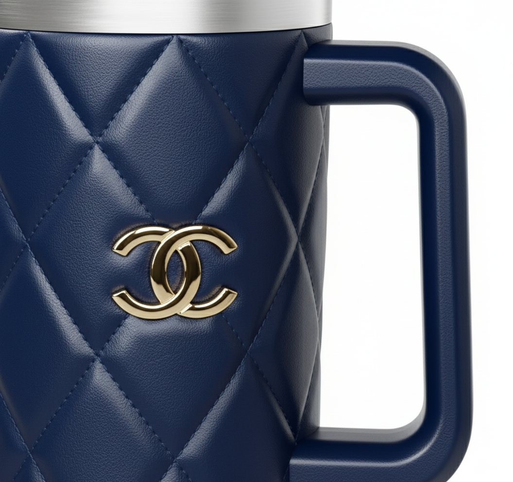 Quilt Navy - Tumbler
