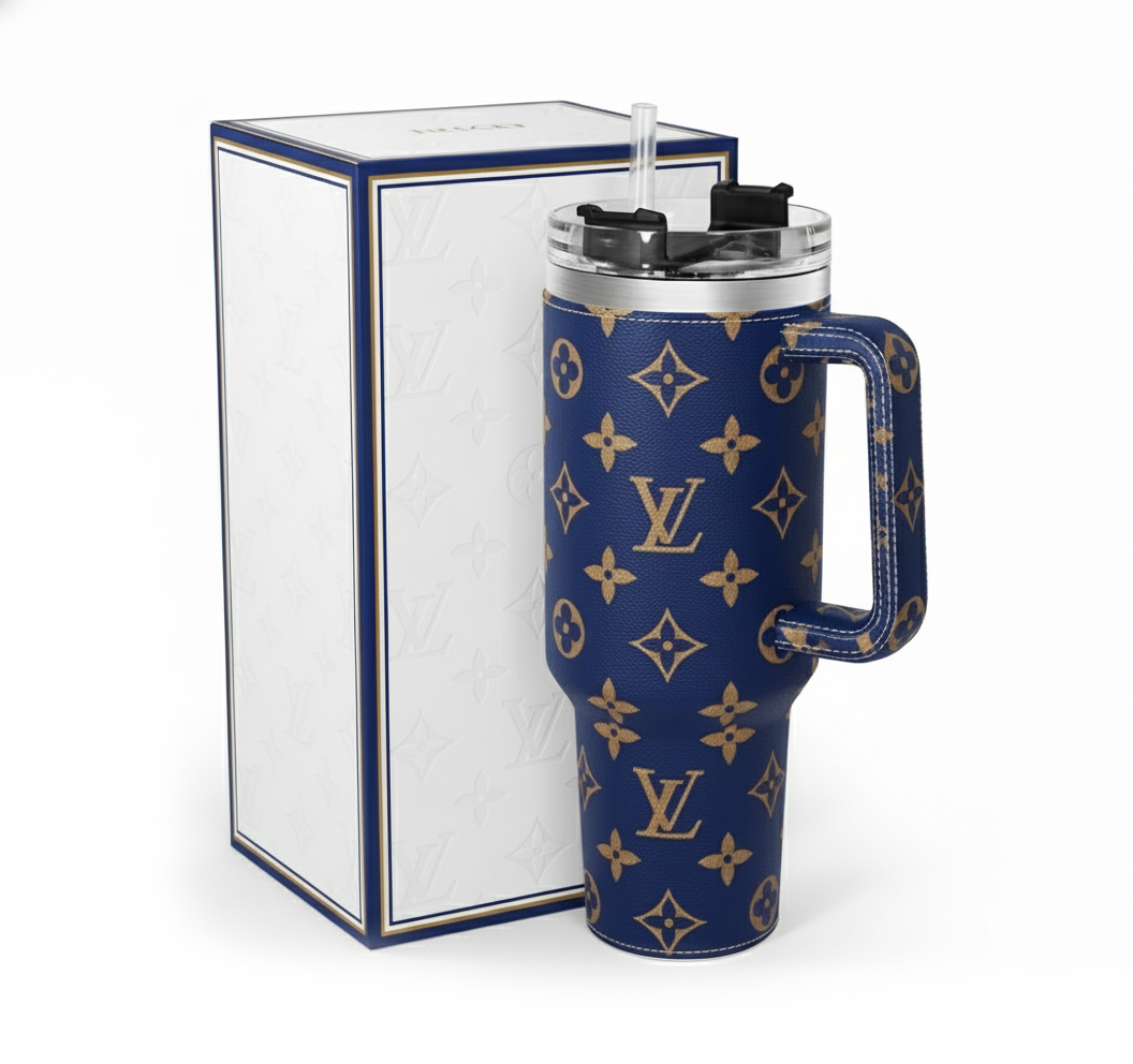 Monogram Navy Royale - Tumbler